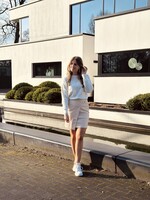 Yeanne skirt leather look beige