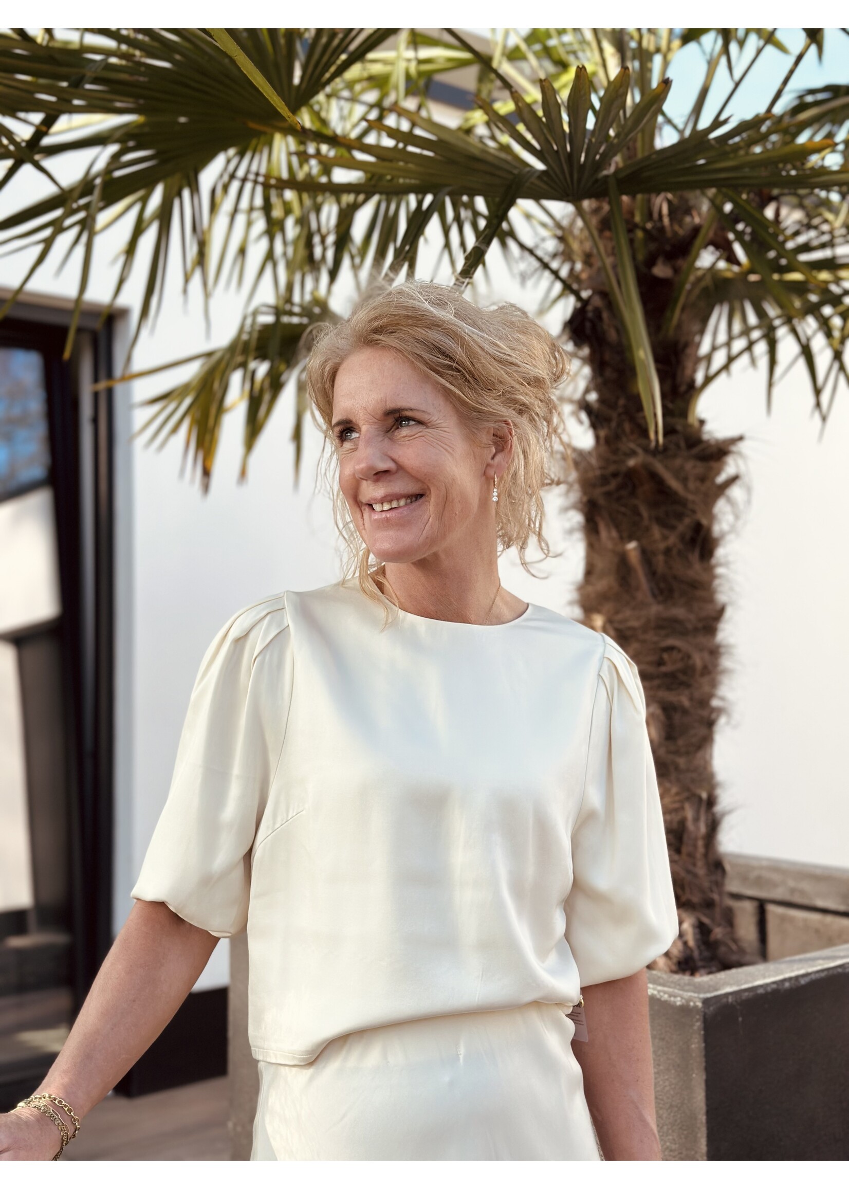 ACCENTIL Accentil Jade top offwhite