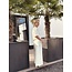 Accentil Sofie long satin skirt offwhite