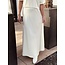 Accentil Sofie long satin skirt offwhite