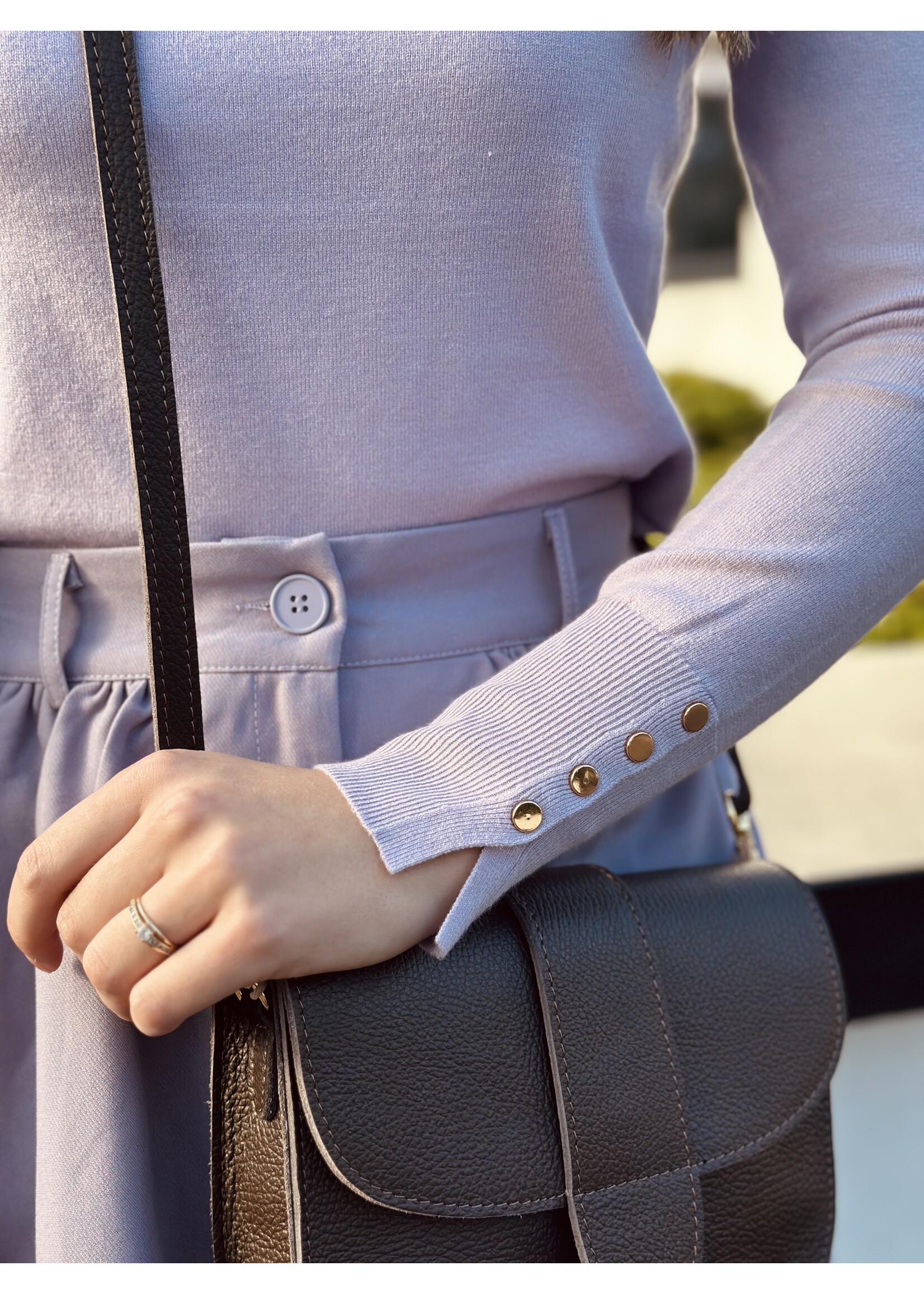 Elisa turtleneck purple