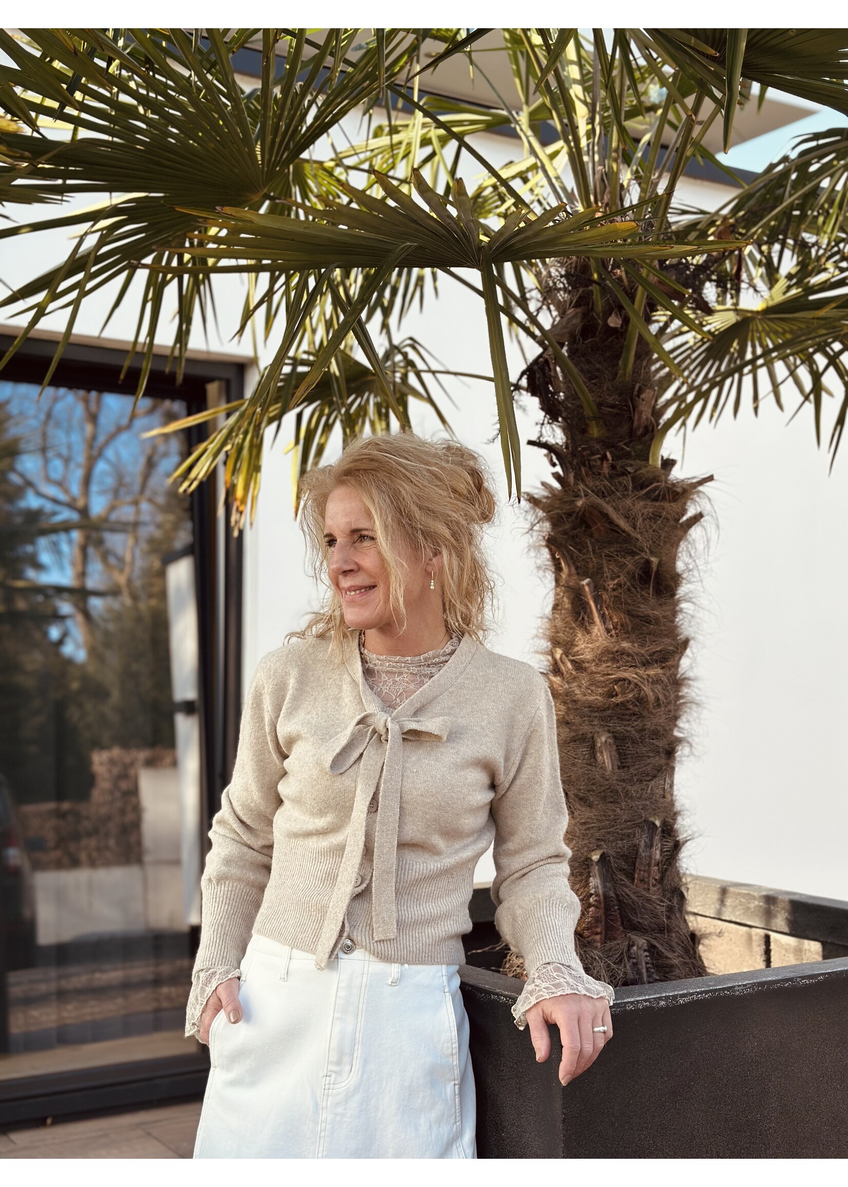 Manon cardigan beige One Size