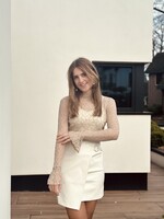 Emara broderie top taupe