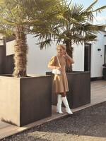 ACCENTIL Accentil Kaat dress beige