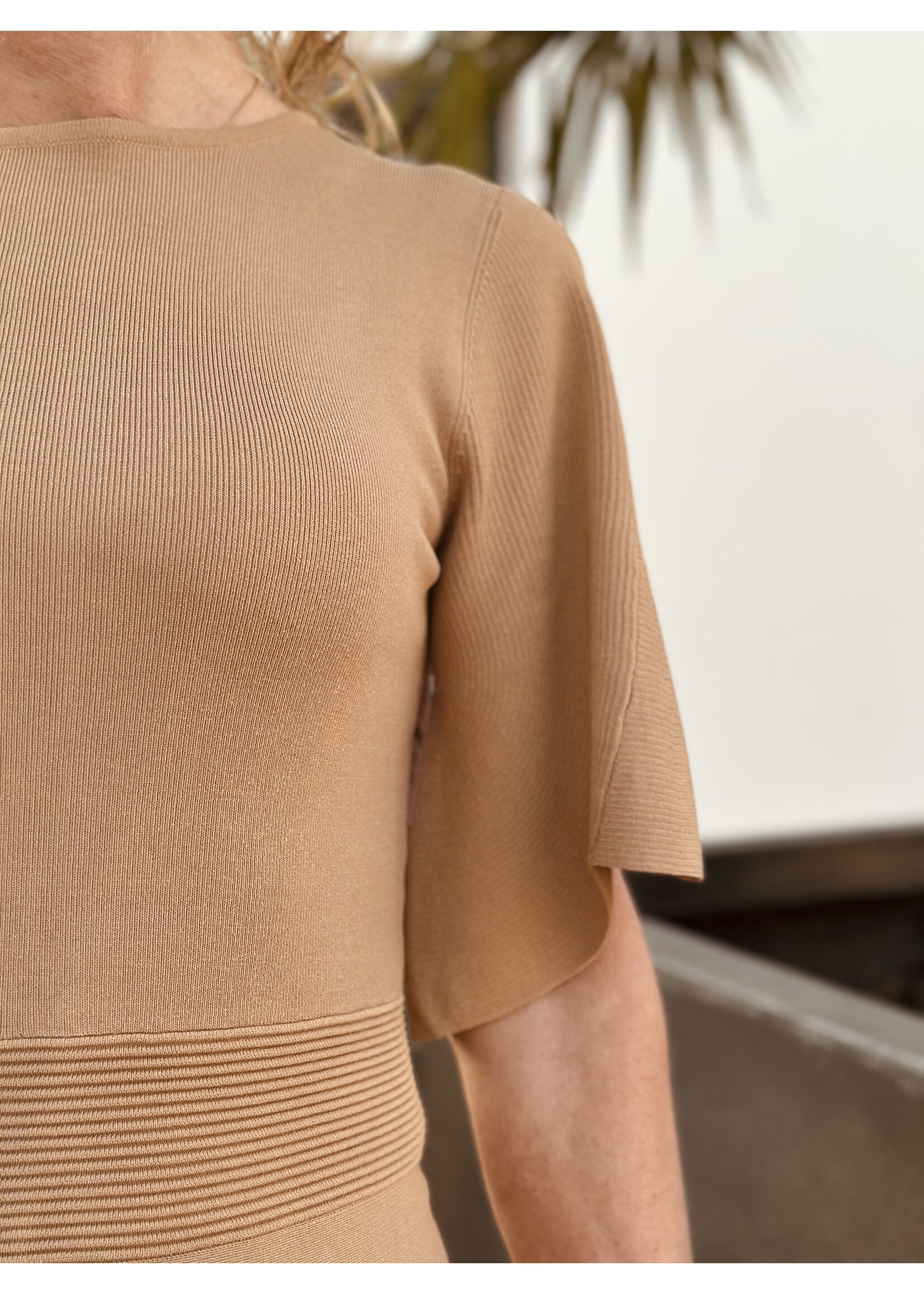 ACCENTIL Accentil Kaat dress beige