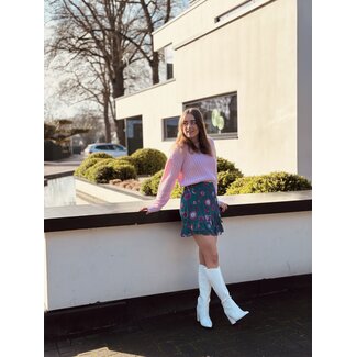 Noisy May charlie knitted sweater pink