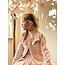 Hylene set top + skirt offwhite/pink