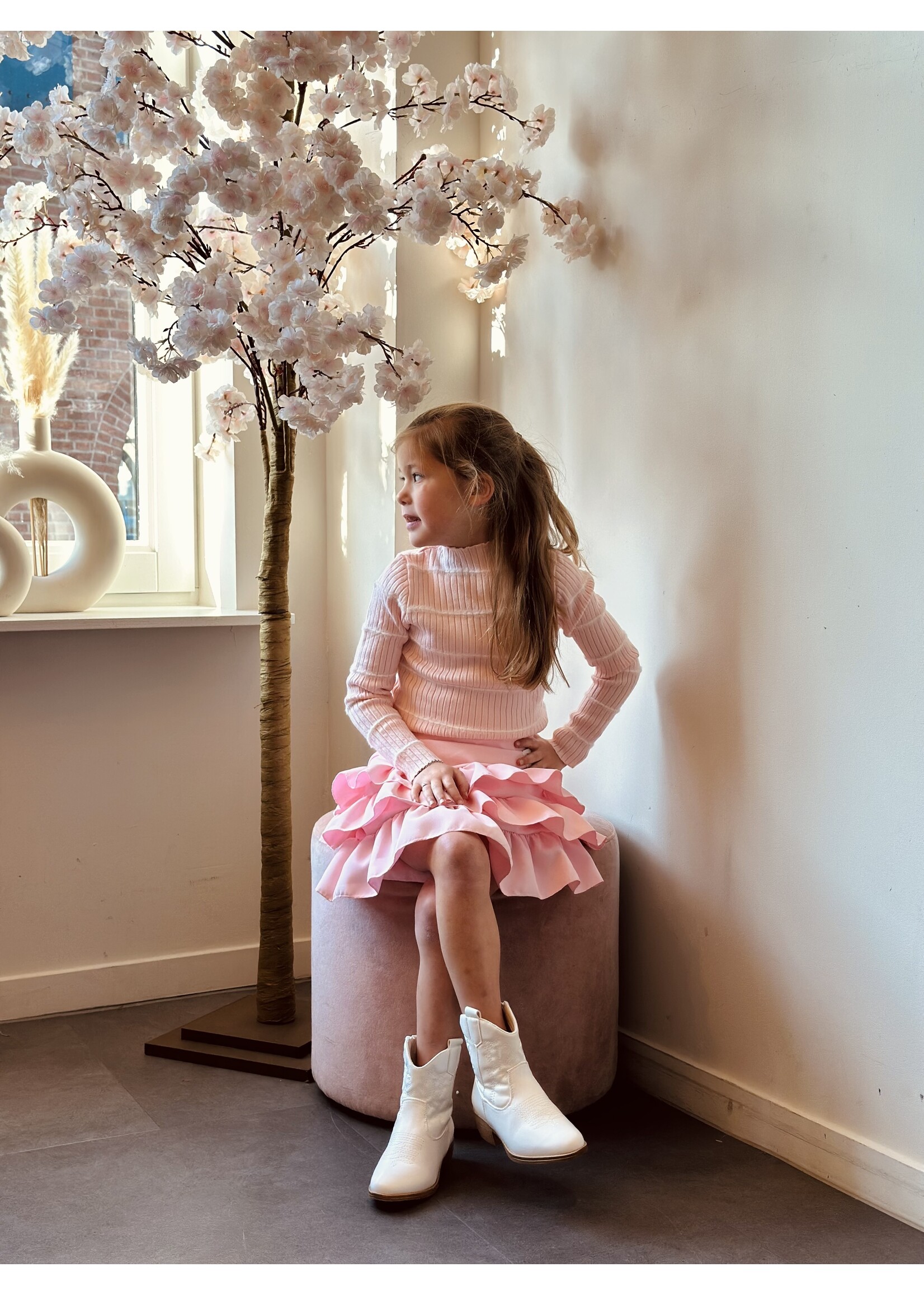 Melanie layered skirt pink