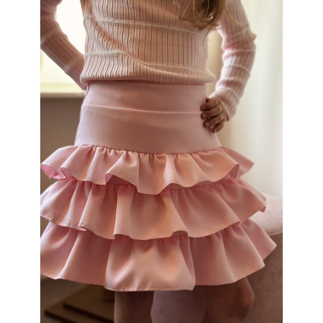 Melanie layered skirt pink