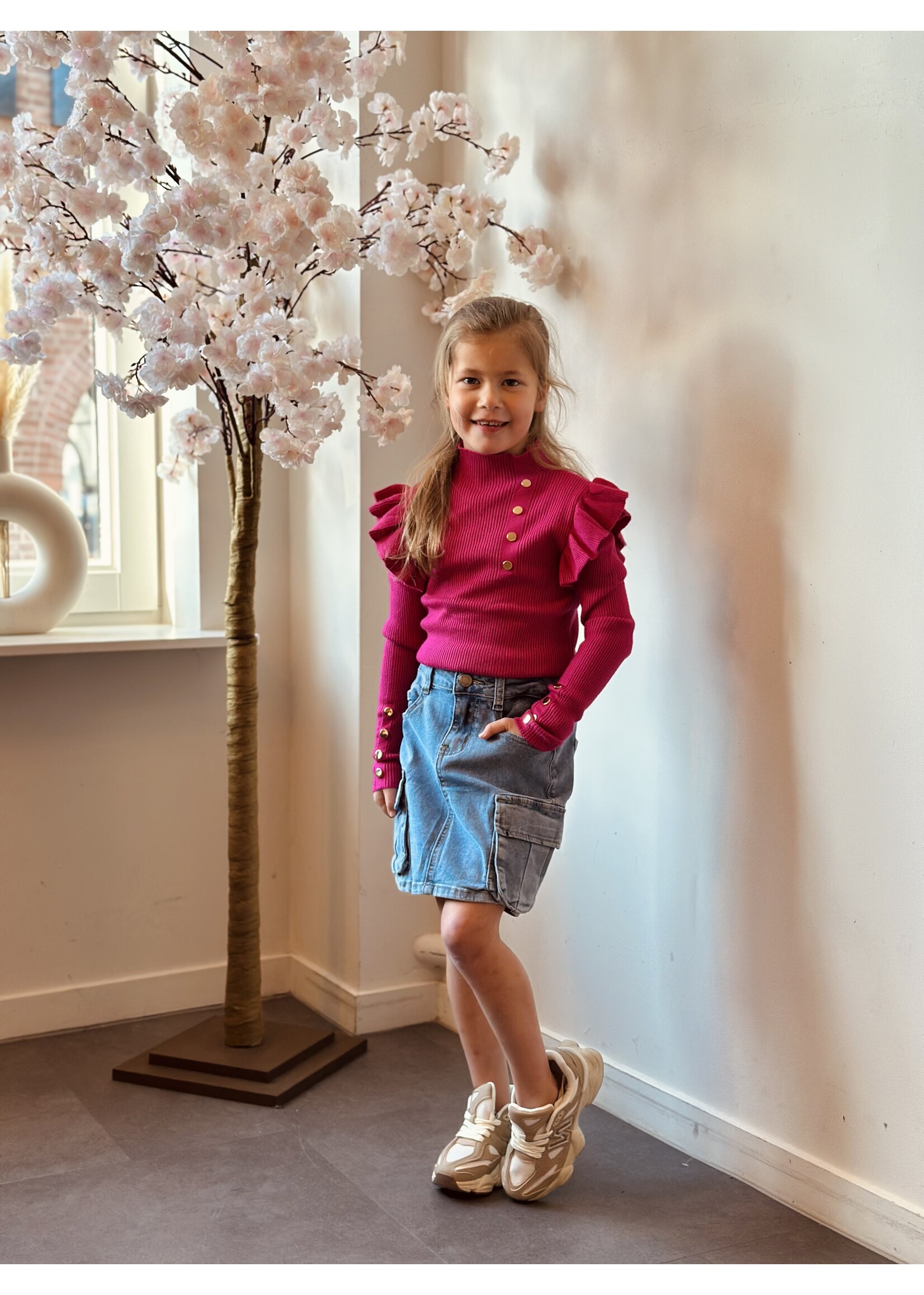 Minthe denim skirt blue