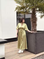 Sisters Point Sisters Point Danique long dress satin mint green