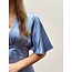 Sisters Point Sisters Point Danique long dress satin light blue