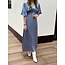 Sisters Point Sisters Point Danique long dress satin light blue