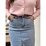 Jessie long denim skirt light blue