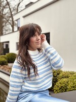 Sisters Point Sisters Point Navida sweater offwhite/blue