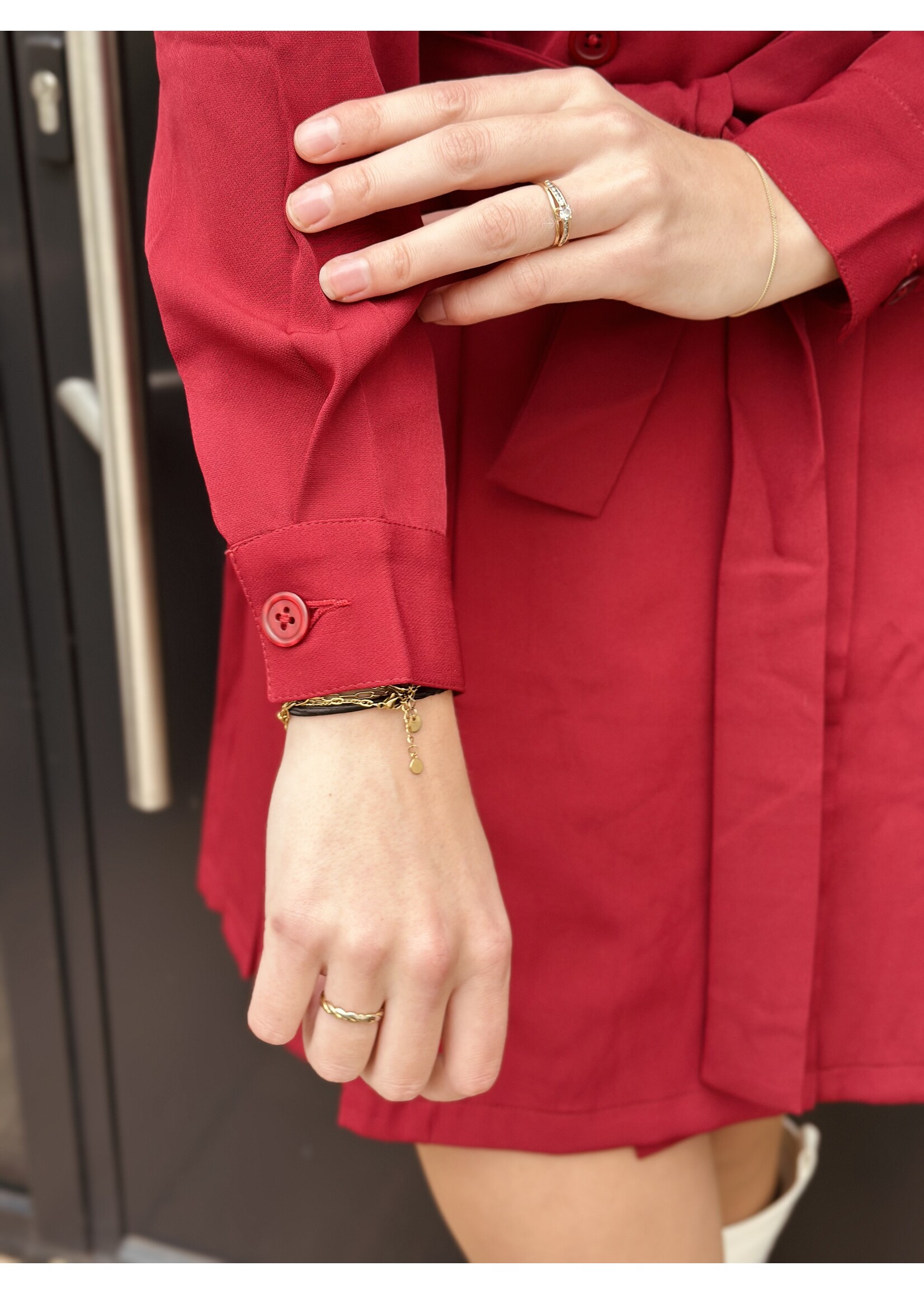 Sady blazer dress bordeaux red