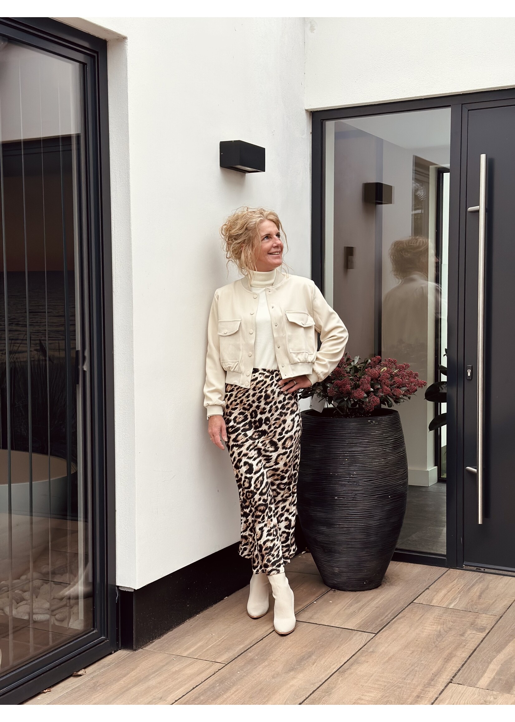 Sisters Point Sisters Point Anna bomber jacket beige