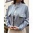 Sisters Point Sisters Point Anna bomber jacket light blue