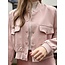 Sisters Point Sisters Point Anna bomber jacket light pink