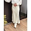 Madeleen satin long skirt green