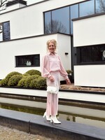 Madeleen satin long skirt light pink