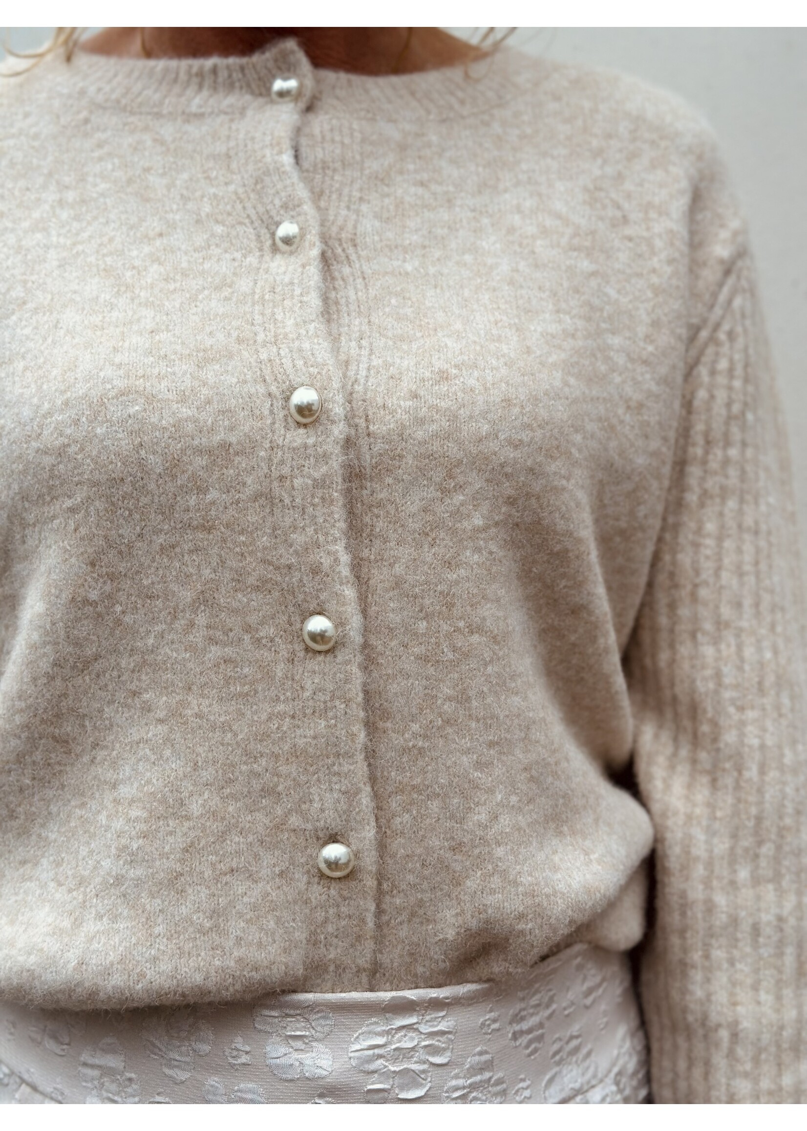 Lizana cardigan beige One Size