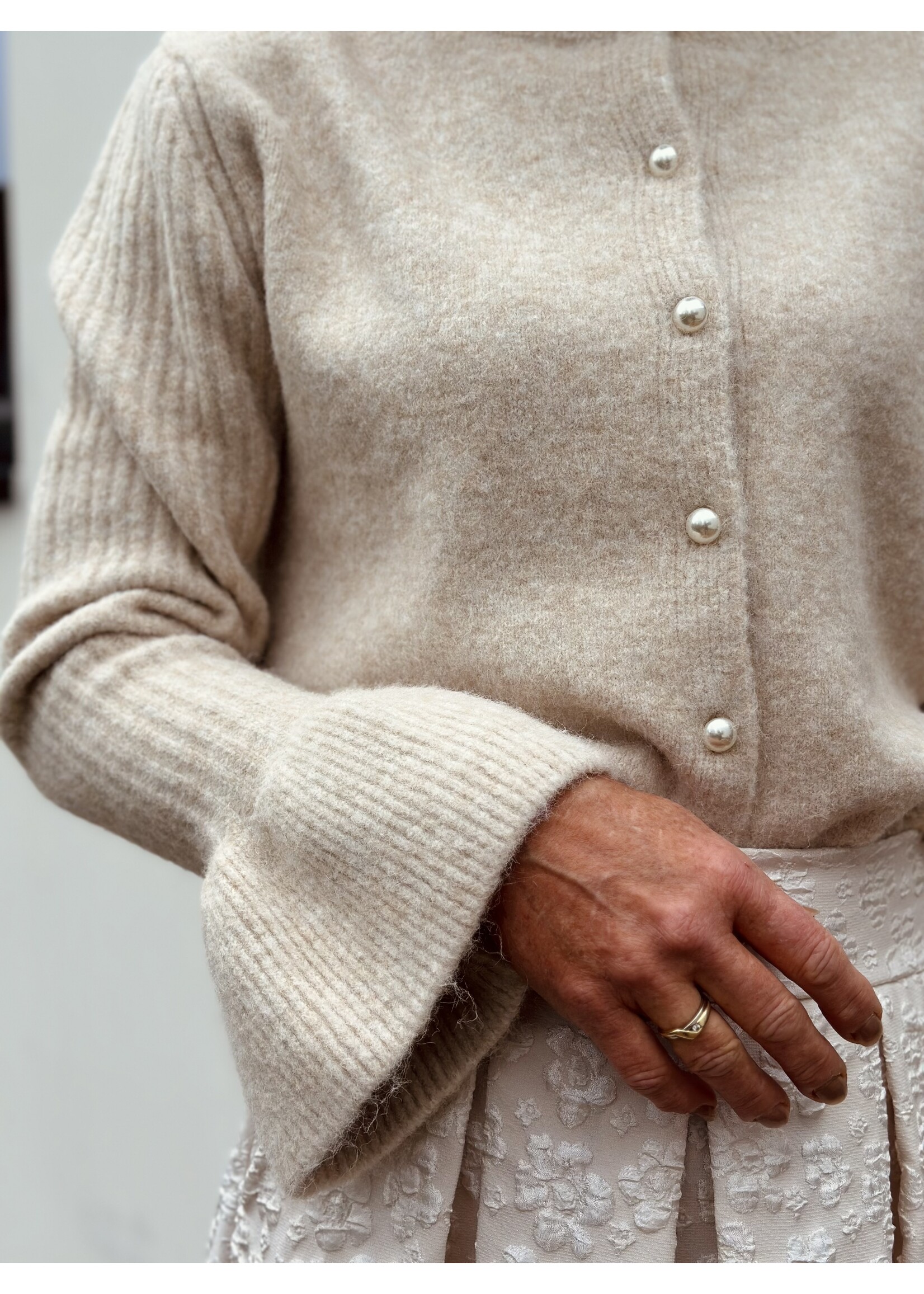 Lizana cardigan beige One Size