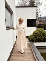 Hester long skirt beige One Size