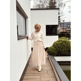 Hester long skirt beige One Size
