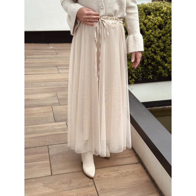 Hester long skirt beige One Size