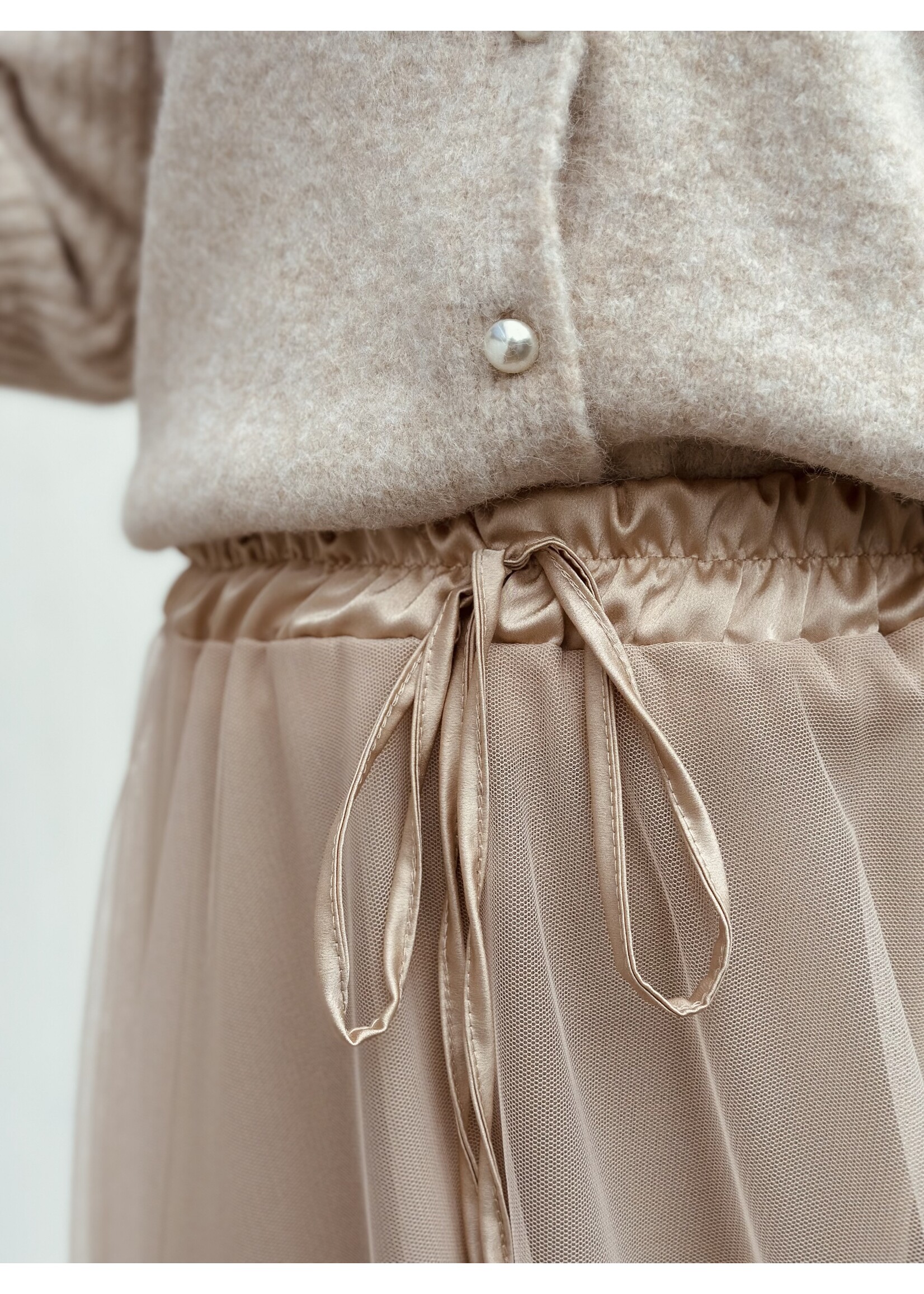 Hester long skirt beige One Size