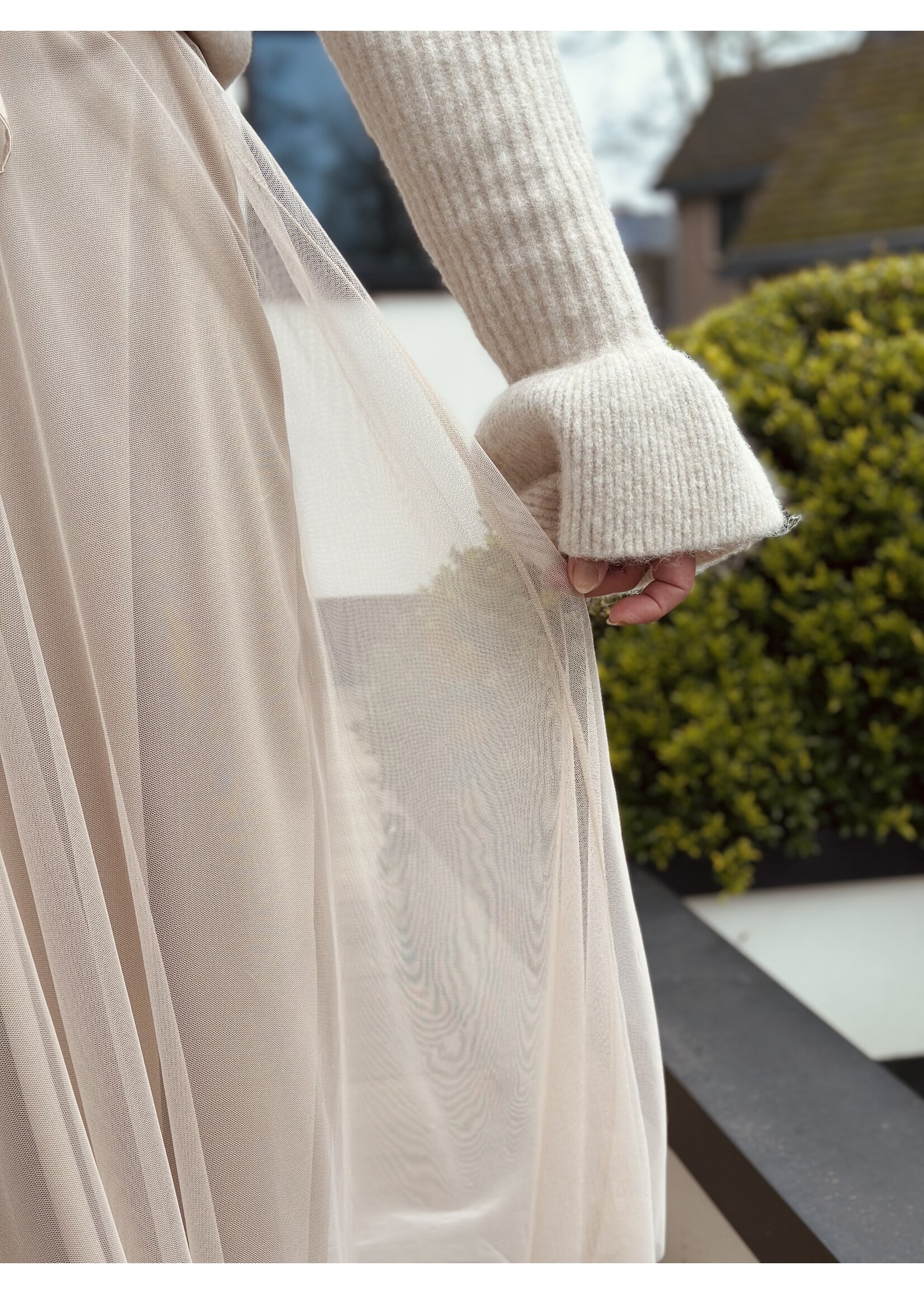 Hester long skirt beige One Size