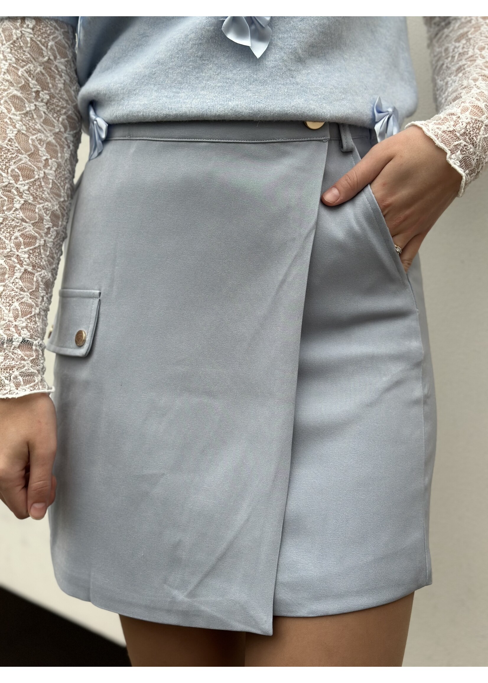Crystel skirt light blue