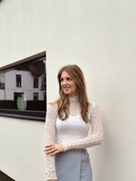 Yelta broderie top offwhite