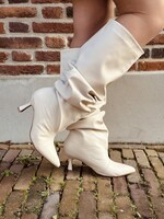 Arieke leather look high heels beige
