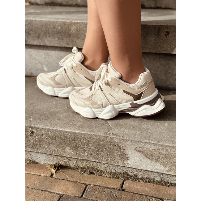 Joelle sneaker beige/brown