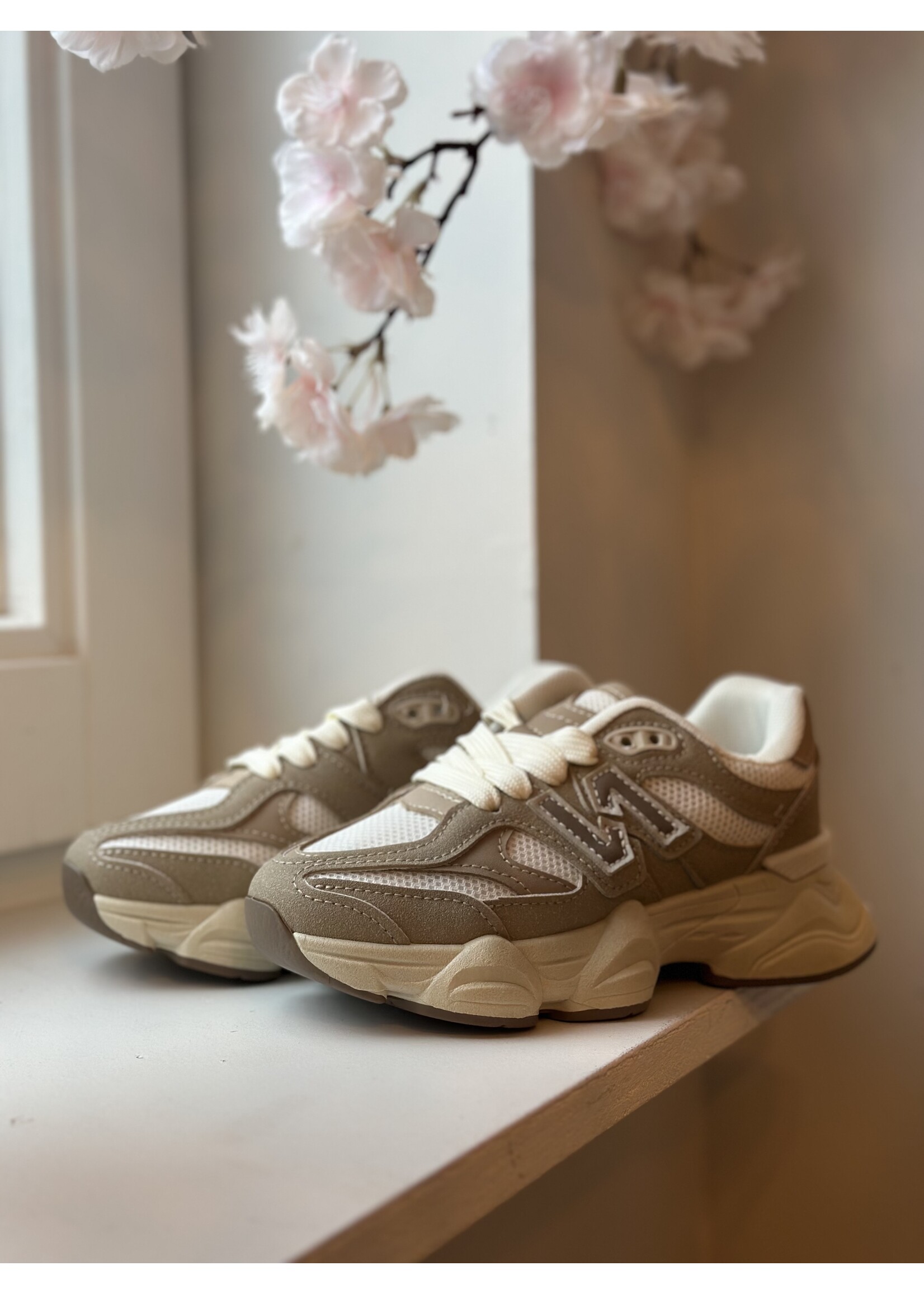 Loren sneaker beige/offwhite
