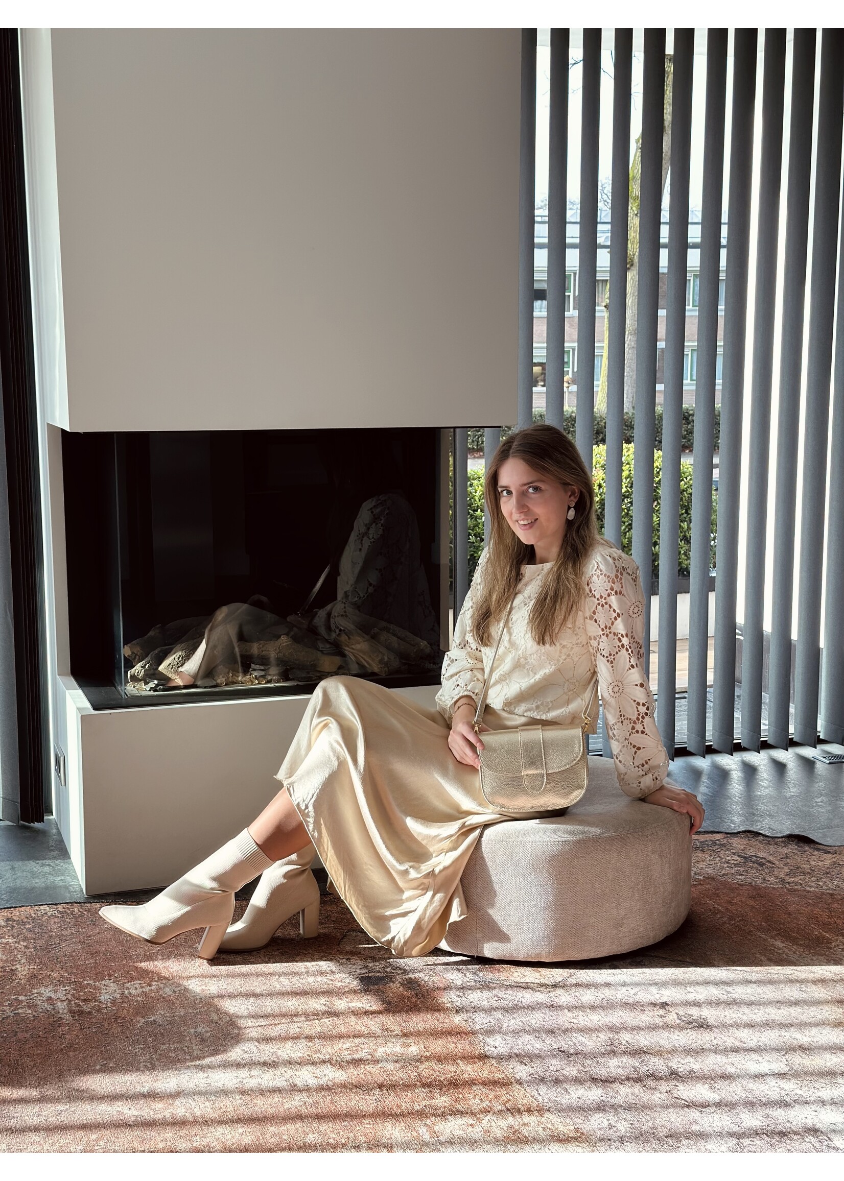 Lucie skirt satin gold One Size