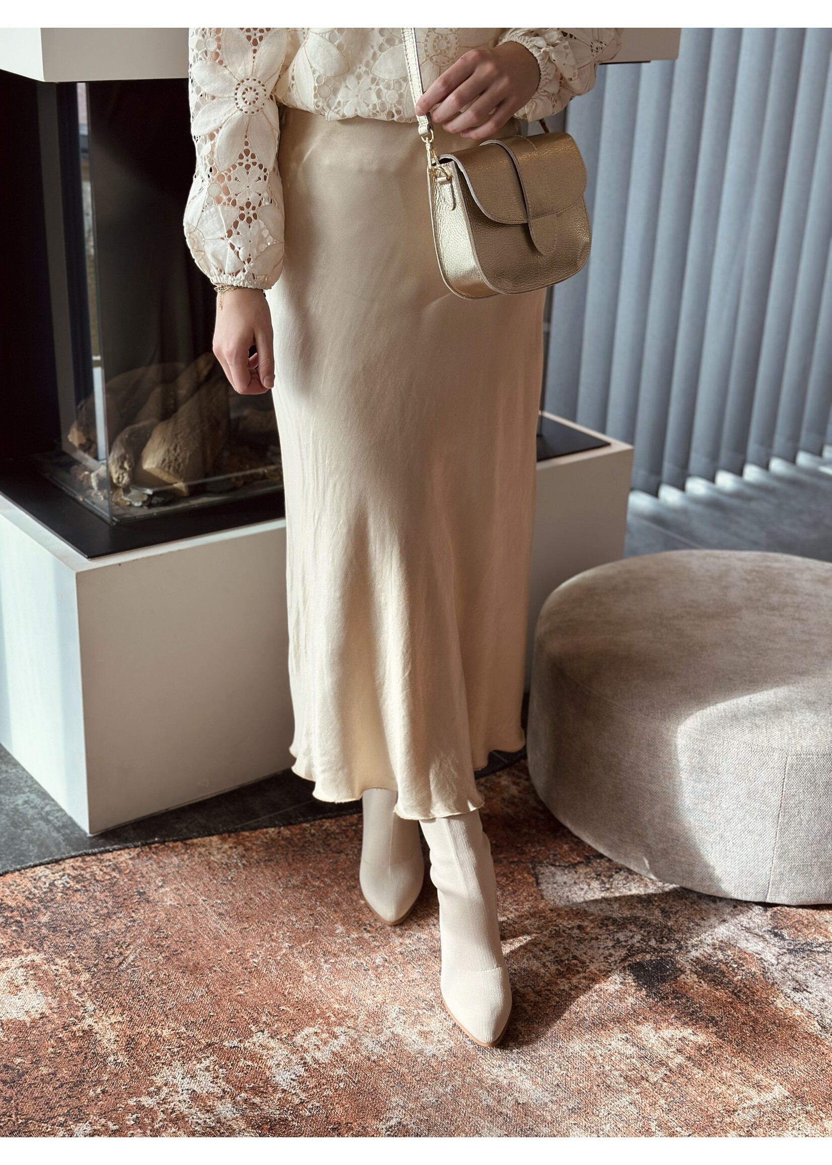 Lucie skirt satin gold One Size