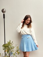 Jenette skirt plissé light blue