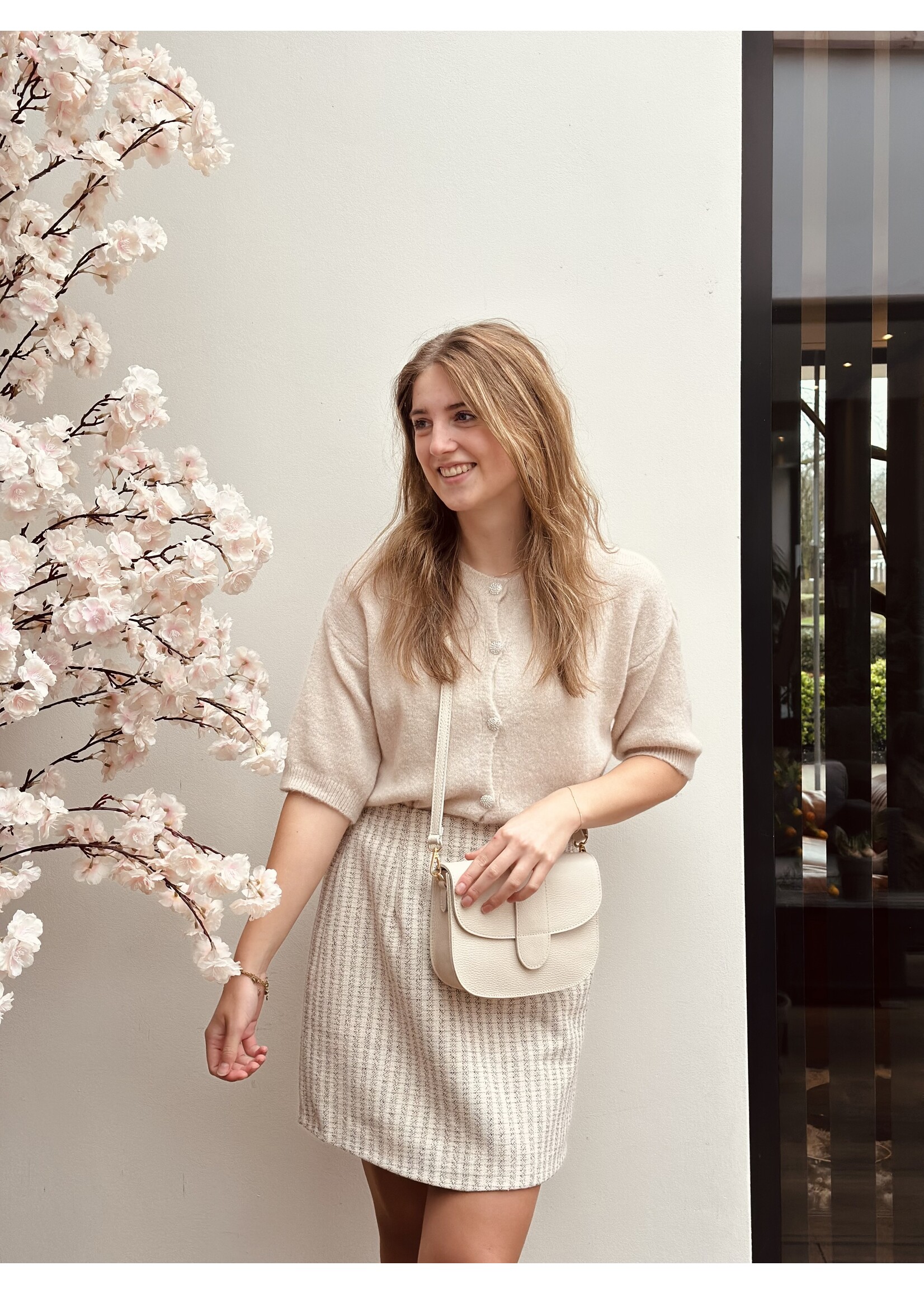 Gijsje skirt offwhite print