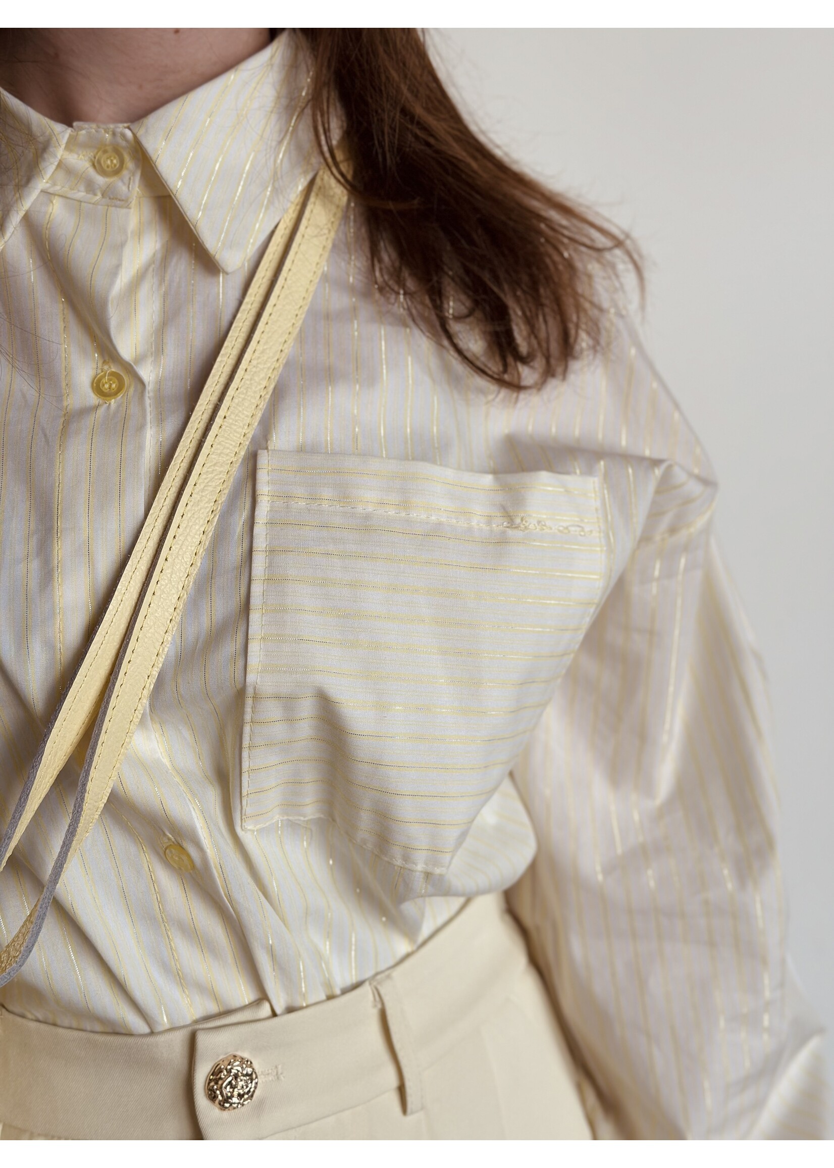 Josephine blouse yellow stripes One Size