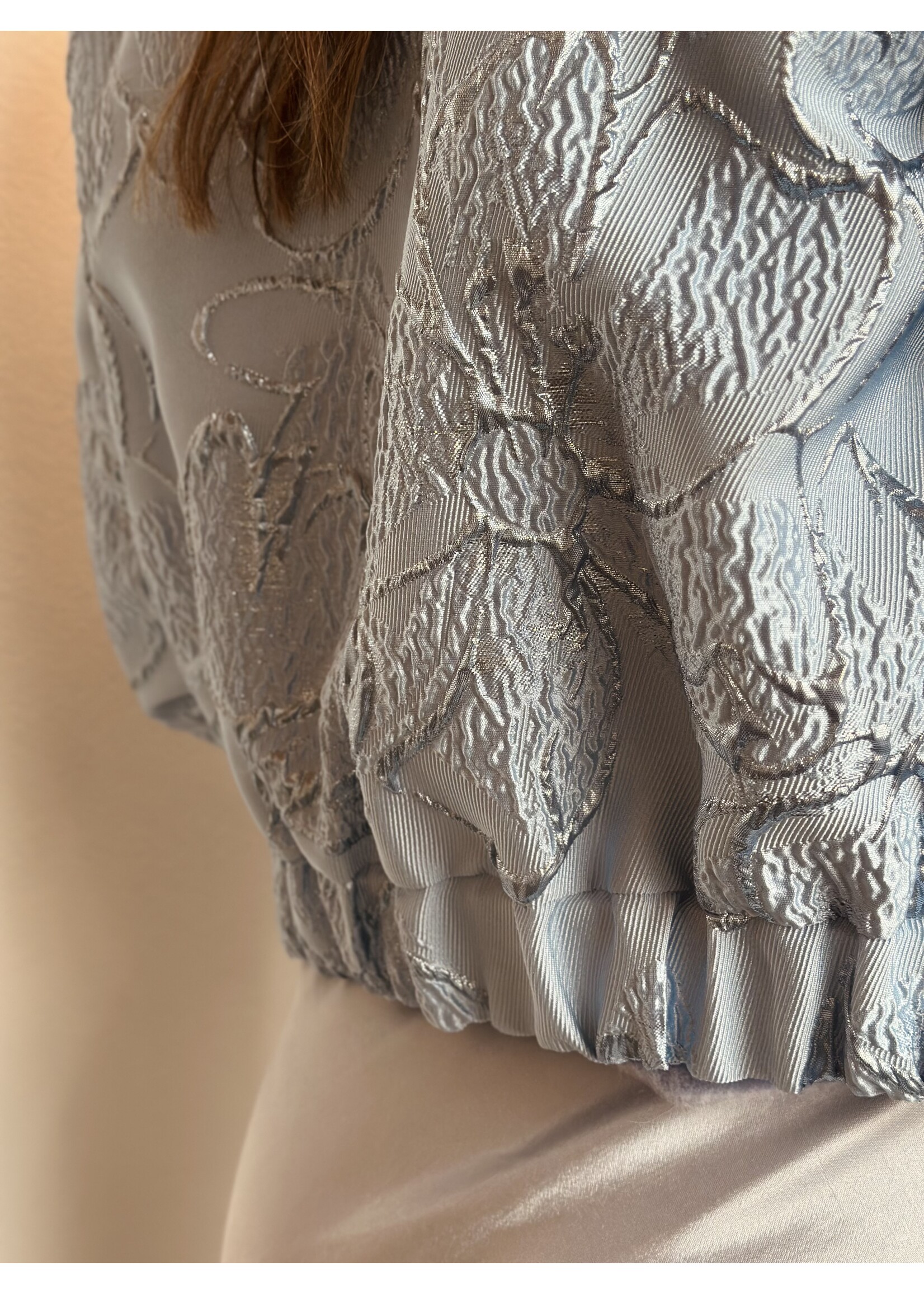 Elvira Elvira Lauren bomber jacket light blue