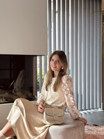 Elvira Elvira Charlie top ecru print