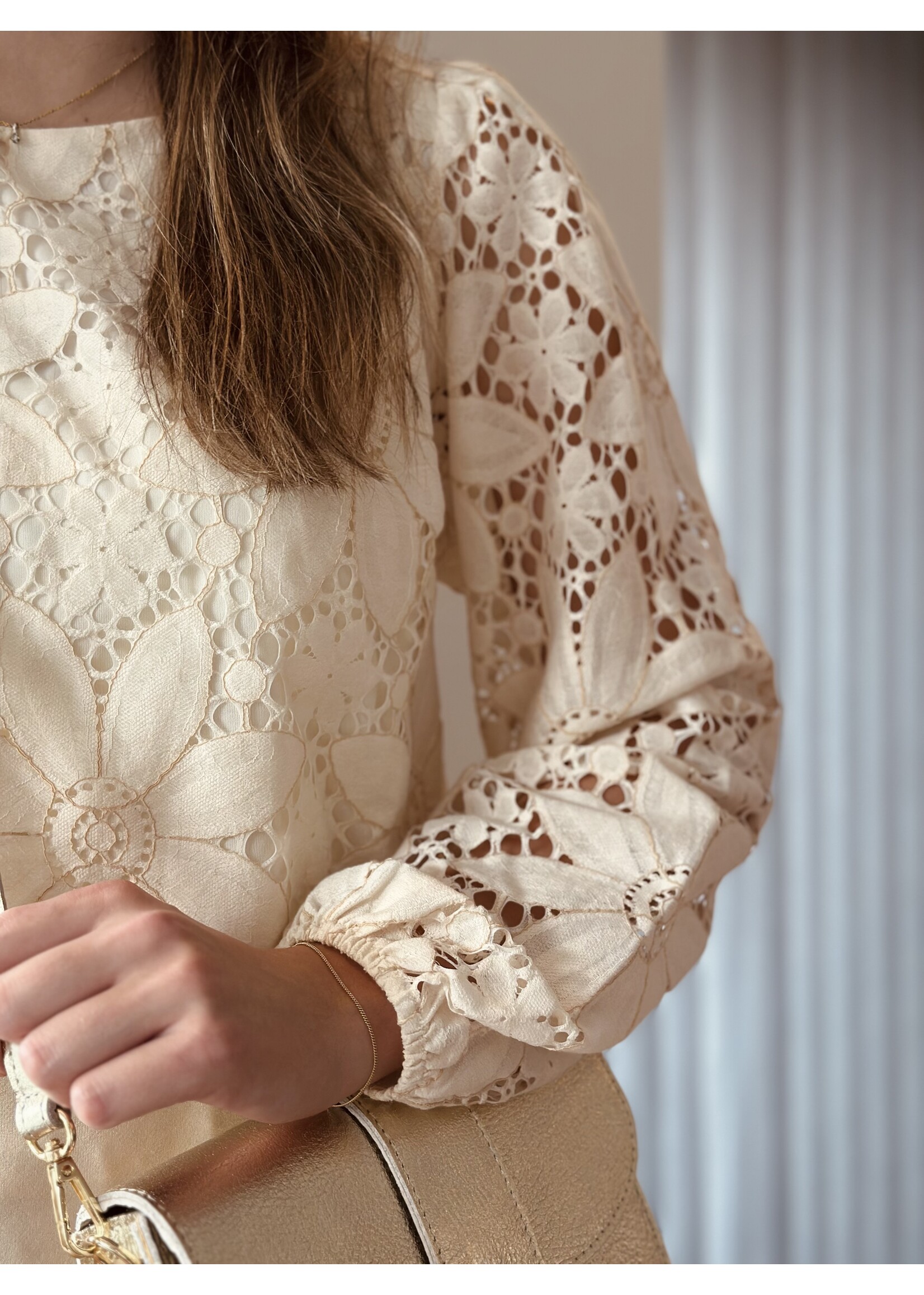 Elvira Elvira Charlie top ecru print