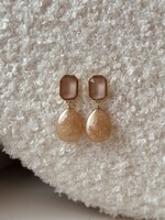 Oorbellen goudkleurig Beige 5322