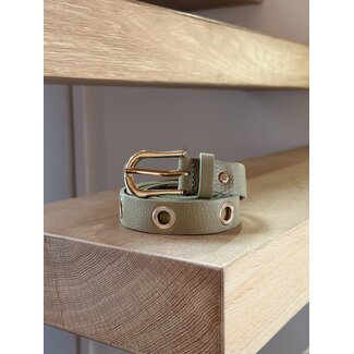 Irina belt green gold