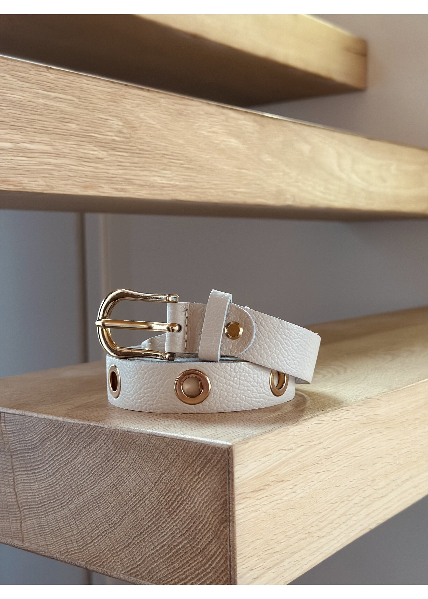 Irina belt beige gold