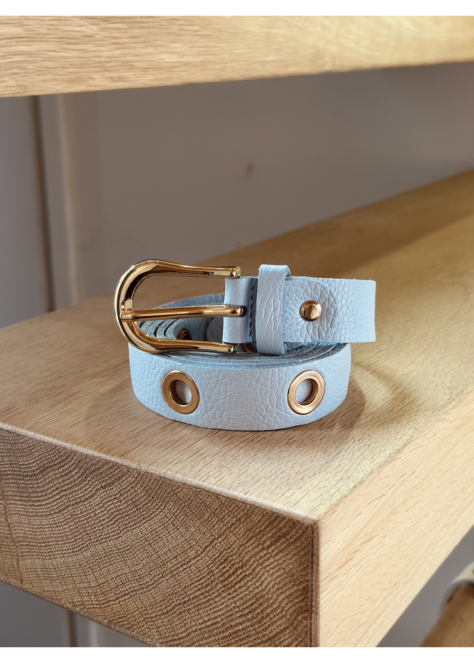 Irina belt light blue gold