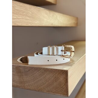 Clara belt white